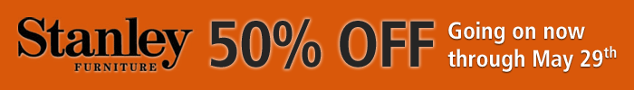 50% Off Stanley Furniture, Now through May 29th, 2012